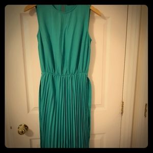 *Long turquoise maxi dress*